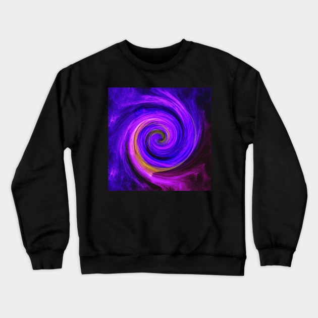 Inspirational Purple Vortex Law of Attraction Graphic Art Design face masks, Phone Cases, Apparel & Gifts Crewneck Sweatshirt by tamdevo1